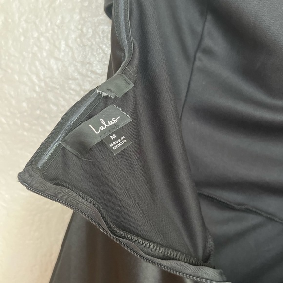 Starlet Vibes Black Satin Strapless Mermaid Maxi Dress - Picture 8 of 10